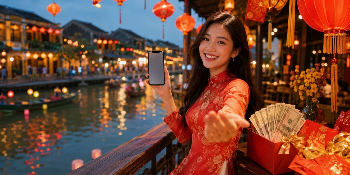 Người dùng Hội An thư giãn và chơi game có trách nhiệm bên ly cà phê